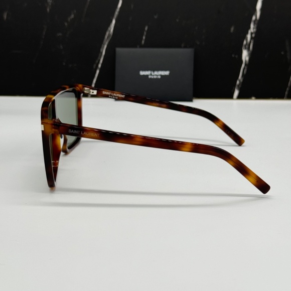 NEW SL 364 MASK ACE 002 BROWN GREEN UNISEX SL364 002 SAINT LAURENT SUNGLASSES - Picture 6 of 11